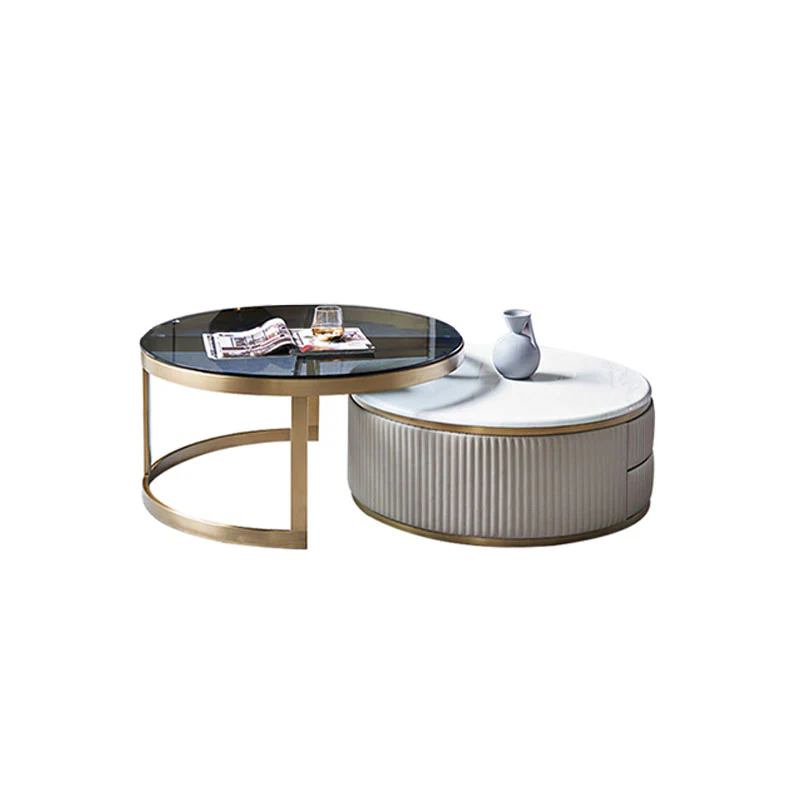 Bell Nesting Coffee Table, Glass - Image 8