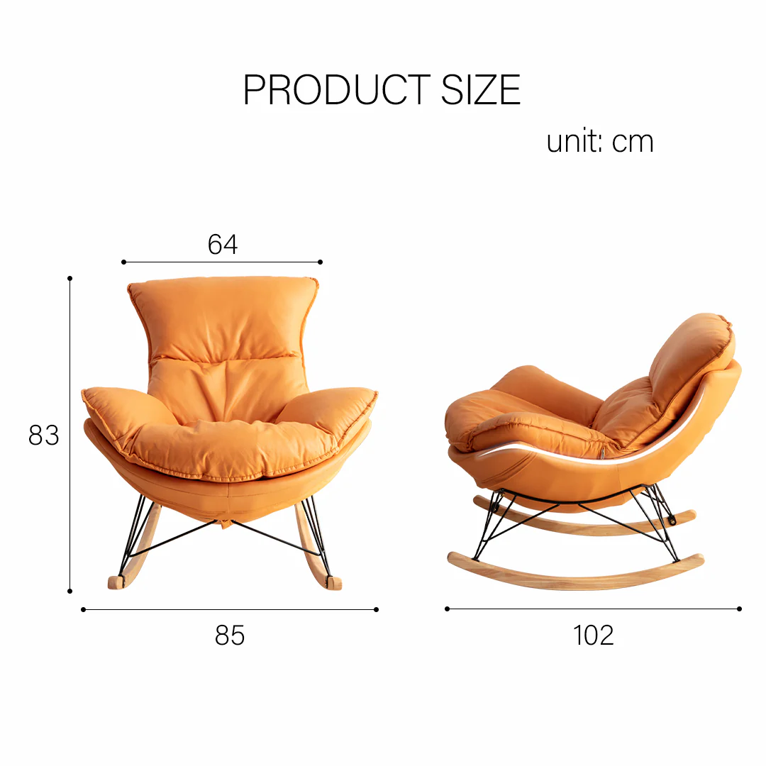 Benitez Rocking Chair With Footstool, More Colors - Image 11