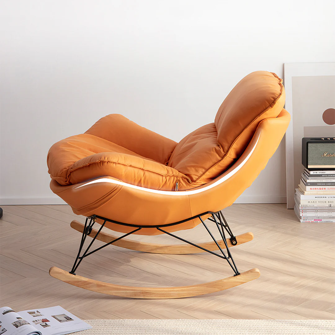 Benitez Rocking Chair With Footstool, More Colors - Image 4
