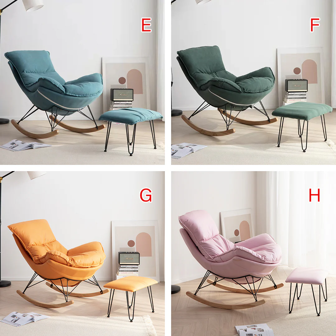 Benitez Rocking Chair With Footstool, More Colors - Image 9