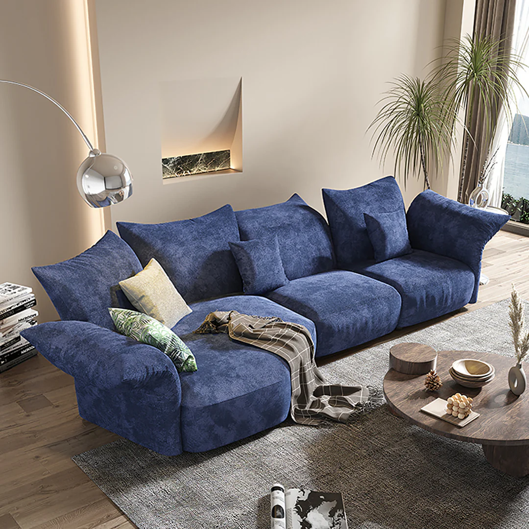 Berisha Petal Three Seater Corner Sofa, Four Seater Curved Sofa - Image 10