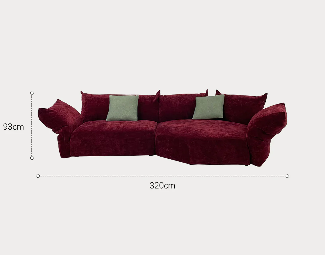 Berisha Petal Three Seater Corner Sofa, Four Seater Curved Sofa - Image 15