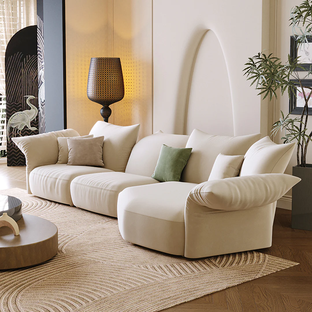 Berisha Petal Three Seater Corner Sofa, Four Seater Curved Sofa - Image 9