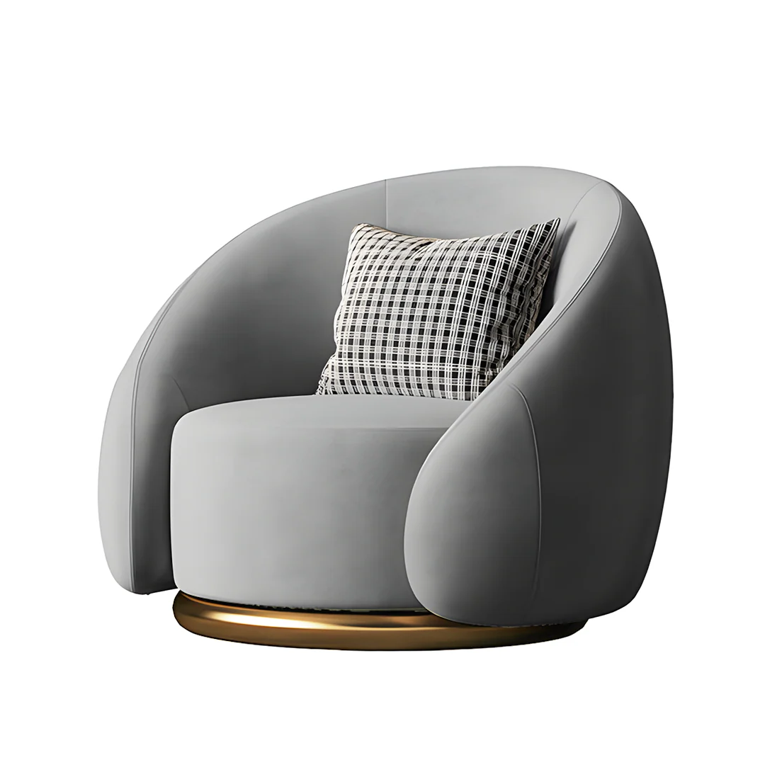 Bertha Velvet Armchair, Single Sofa - Image 10