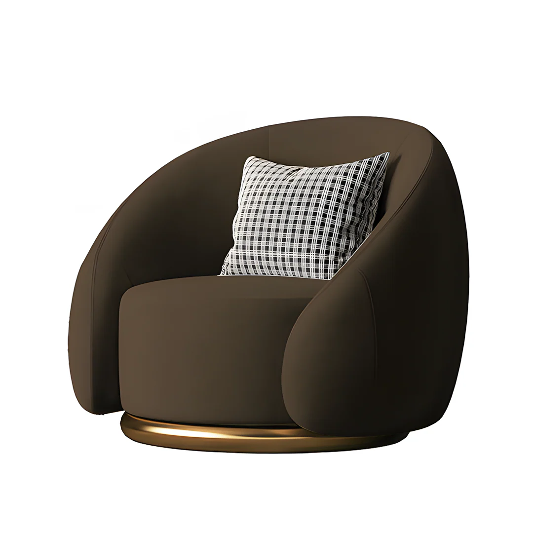 Bertha Velvet Armchair, Single Sofa - Image 12