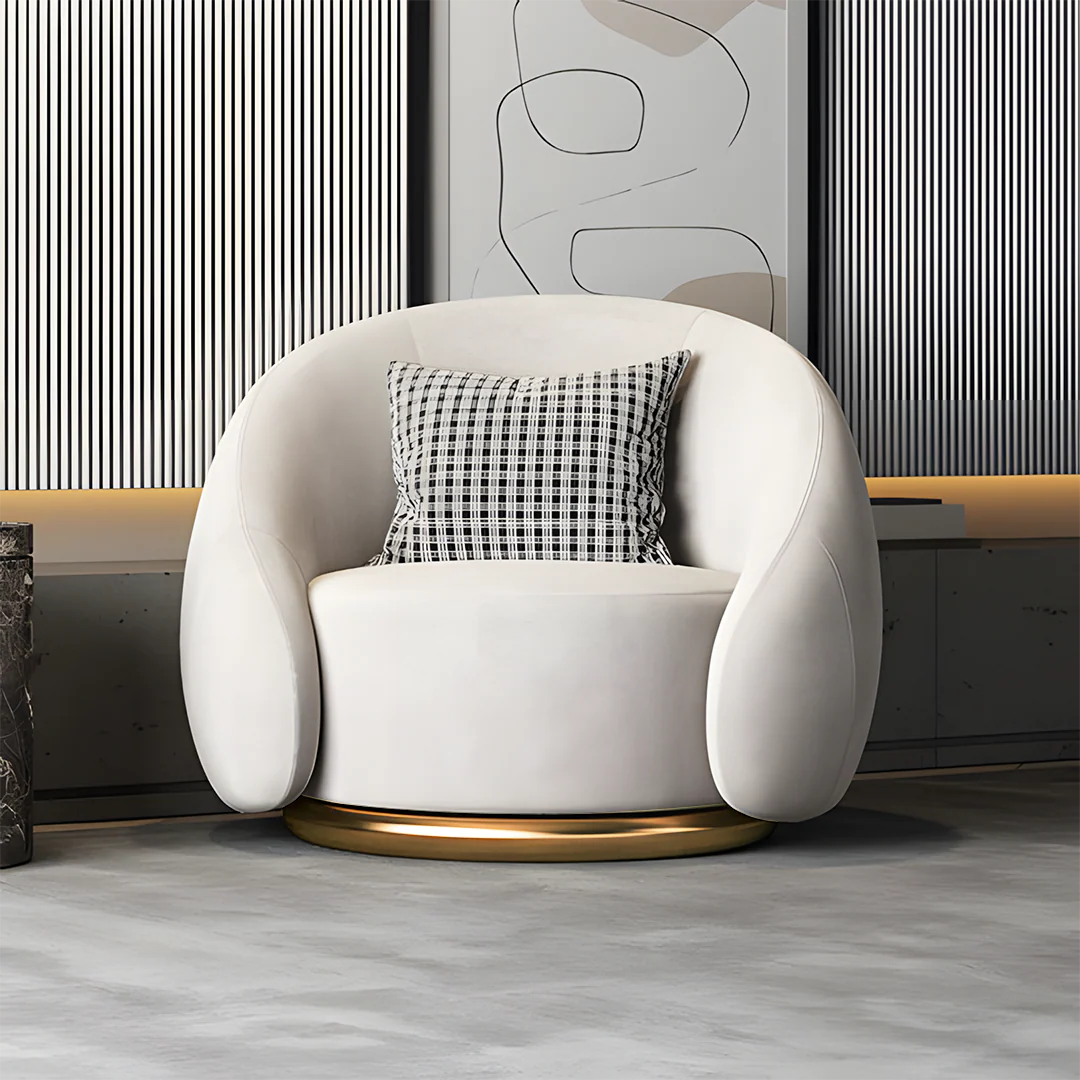 Bertha Velvet Armchair, Single Sofa - Image 3