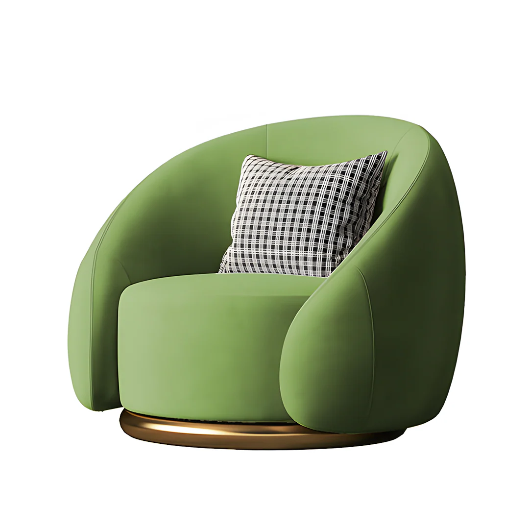 Bertha Velvet Armchair, Single Sofa - Image 7
