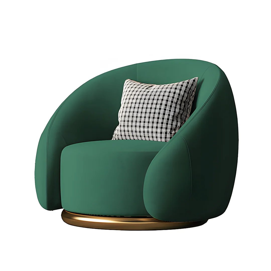 Bertha Velvet Armchair, Single Sofa - Image 8
