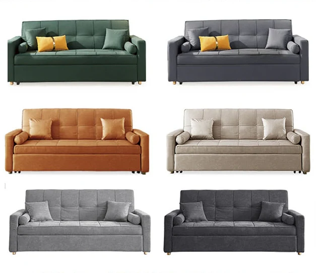 BH155 Three Seater Sofa Bed, Leathaire - Image 8