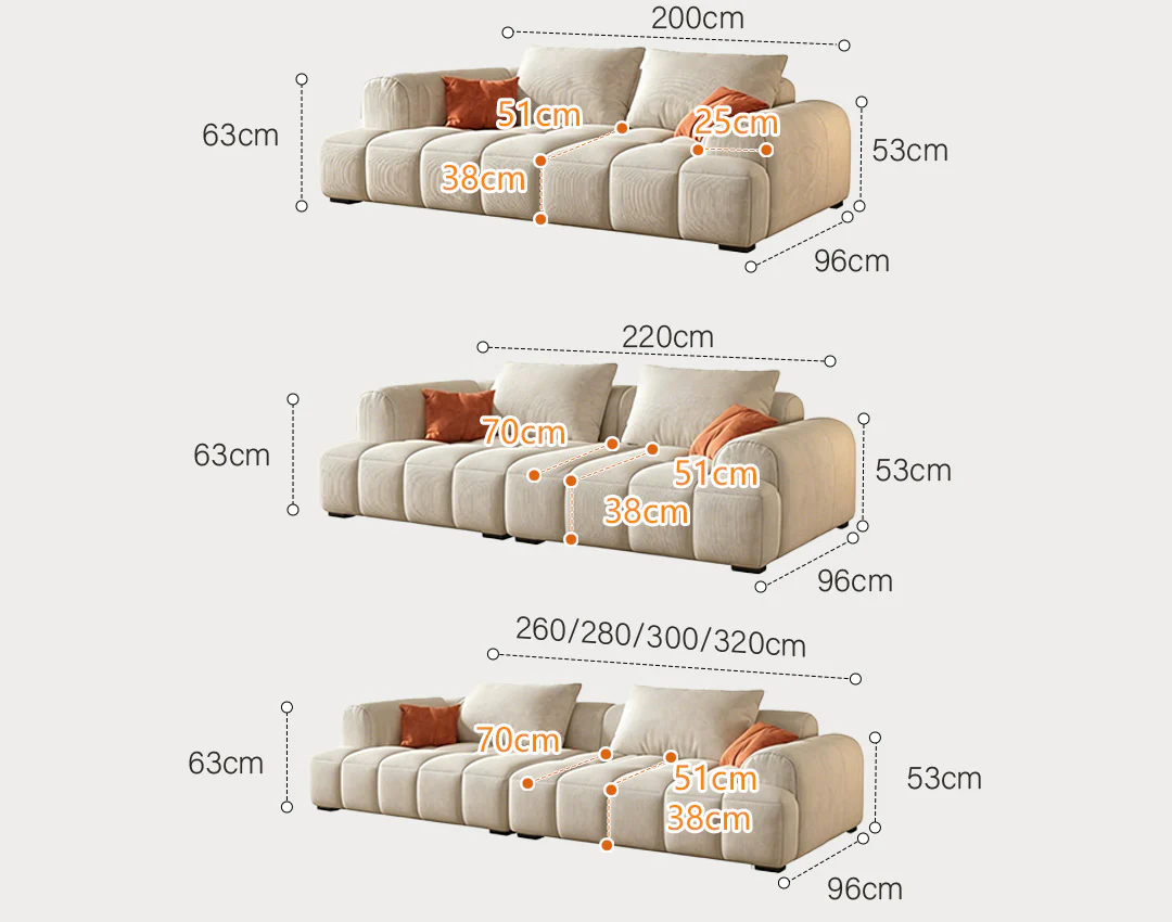 Bianca Module Sofa, Two Seater Sofa, Three Seater Sofa, Corduroy - Image 14