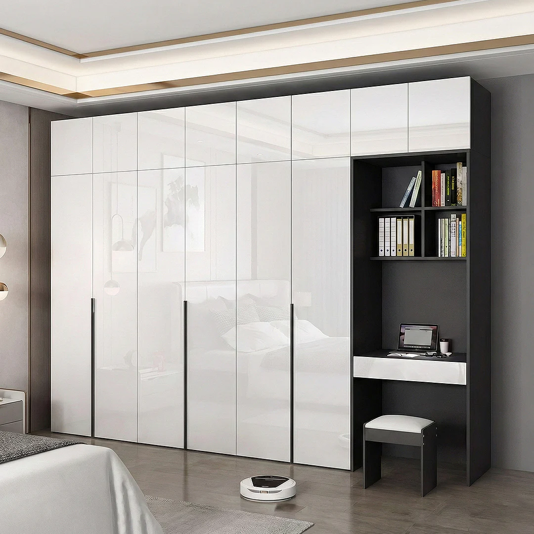 Bianchi Corner Wardrobe, L Shape Wardrobe With Dressing Table - Image 4