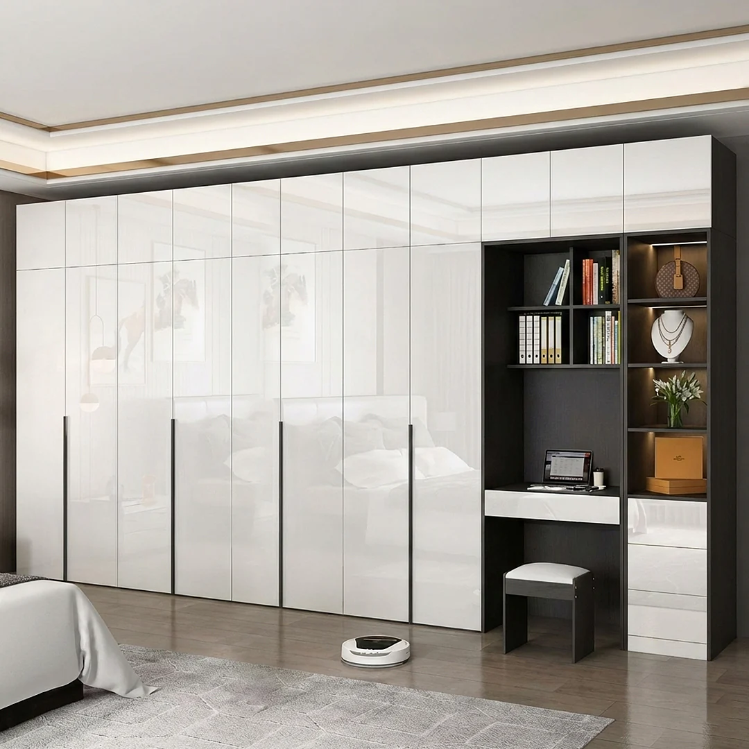 Bianchi Corner Wardrobe, L Shape Wardrobe With Dressing Table - Image 5