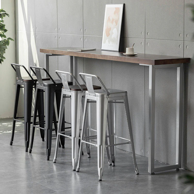 Bolero High Bar Stool Steel Frame, Multiple Colors - Image 3