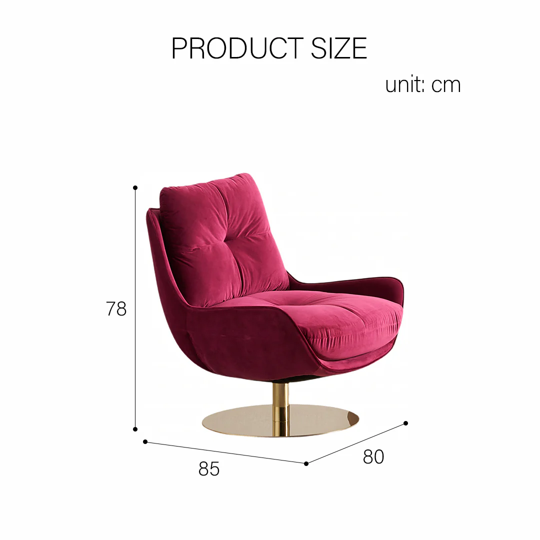 Bonnet Swivel Lounge Chair With Ottoman - Image 13