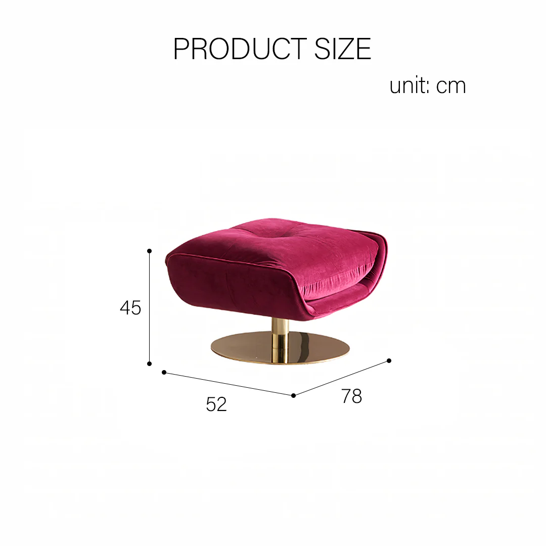 Bonnet Swivel Lounge Chair With Ottoman - Image 14