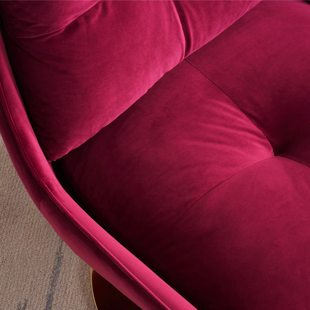 Bonnet Swivel Lounge Chair With Ottoman - Image 8