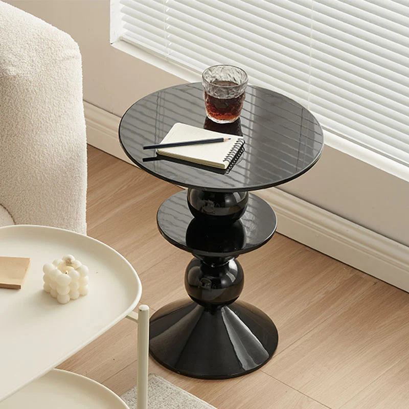 Boris Candied Black Side Table, MDF & FRP - Image 4