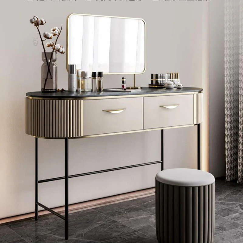 Boris Drawer Dressing Table with Mirror and Stool - Image 4