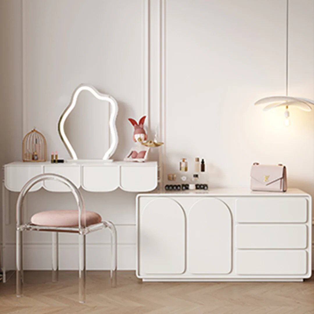 Brennan Dressing Table With Sideboard, White - Image 3