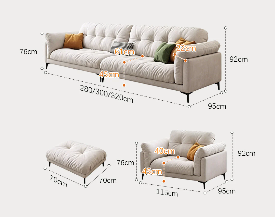 Briar Two Seater, Three Seater, Four Seater Sofa, Velvet - Image 9