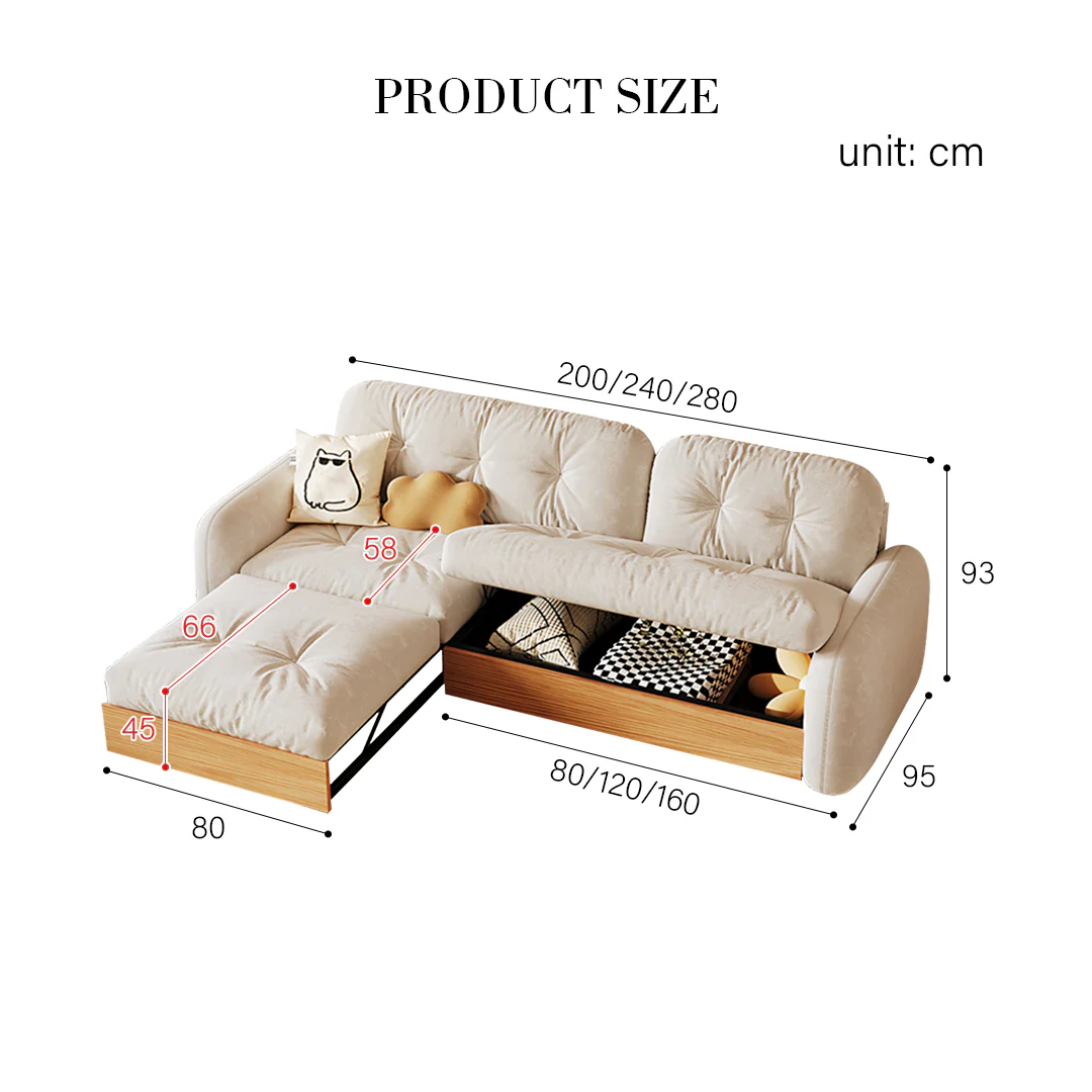 Caballero Three Seater Corner Sofa Bed, Three Seater Sofa, Leathaire - Image 11