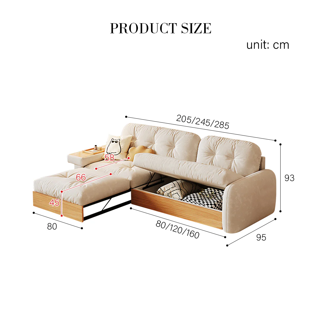 Caballero Three Seater Corner Sofa Bed, Three Seater Sofa, Leathaire - Image 13