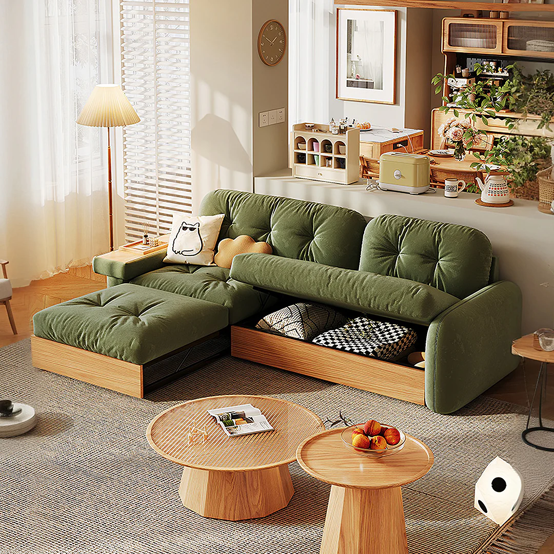 Caballero Three Seater Corner Sofa Bed, Three Seater Sofa, Leathaire - Image 5