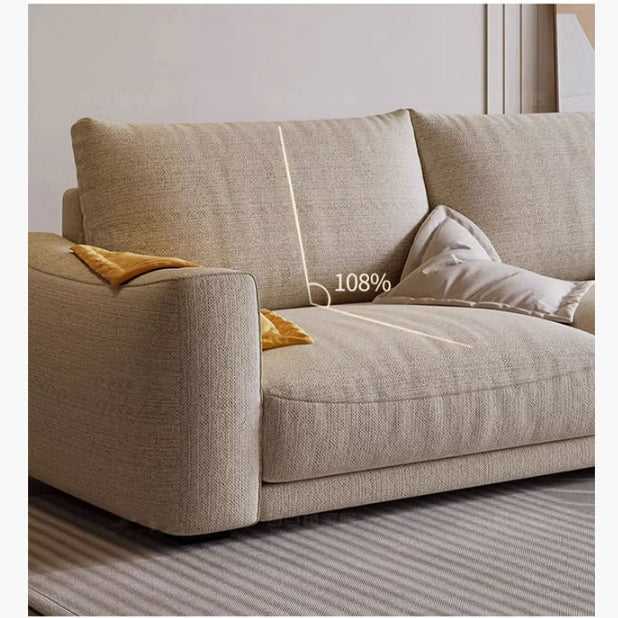 Caleb Modern Two Seater, Three Seater, Four Seater Sofa, Cotton Linen - Image 5