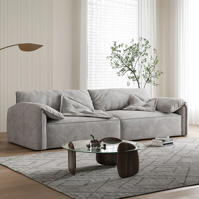 Calista Two Seater Sofa, Suede - Image 5