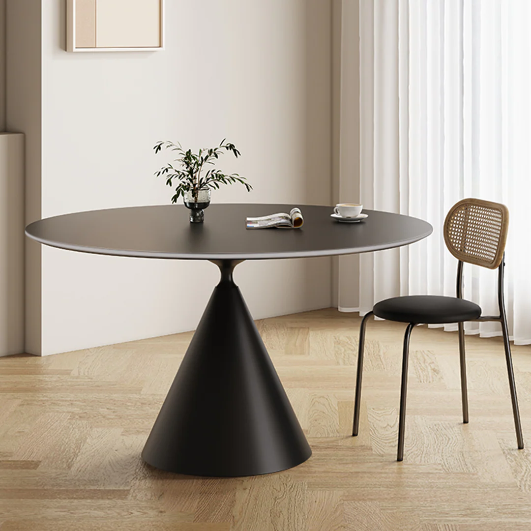 Calvin Cone Round Dining Table, White - Image 3