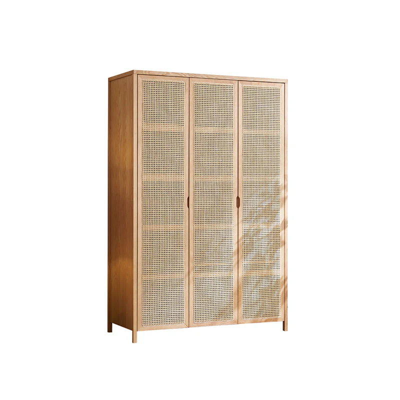 Cameron Rattan Wardrobe, Solid Wood - Image 5