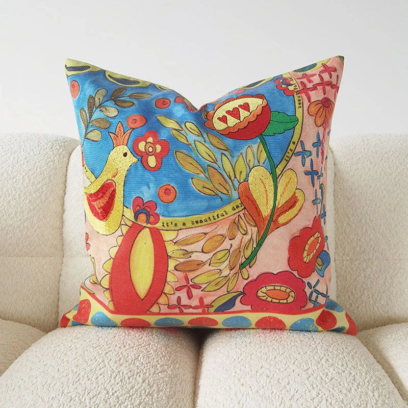 Camila Idyllic Cushion, 45 x 45cm - Image 3