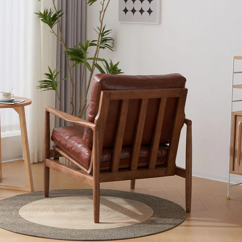 Cara BW002 Armchair, Brown - Image 4