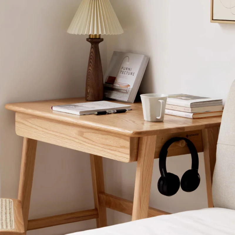 Cedric Office Desk, Oak Wood - Image 3
