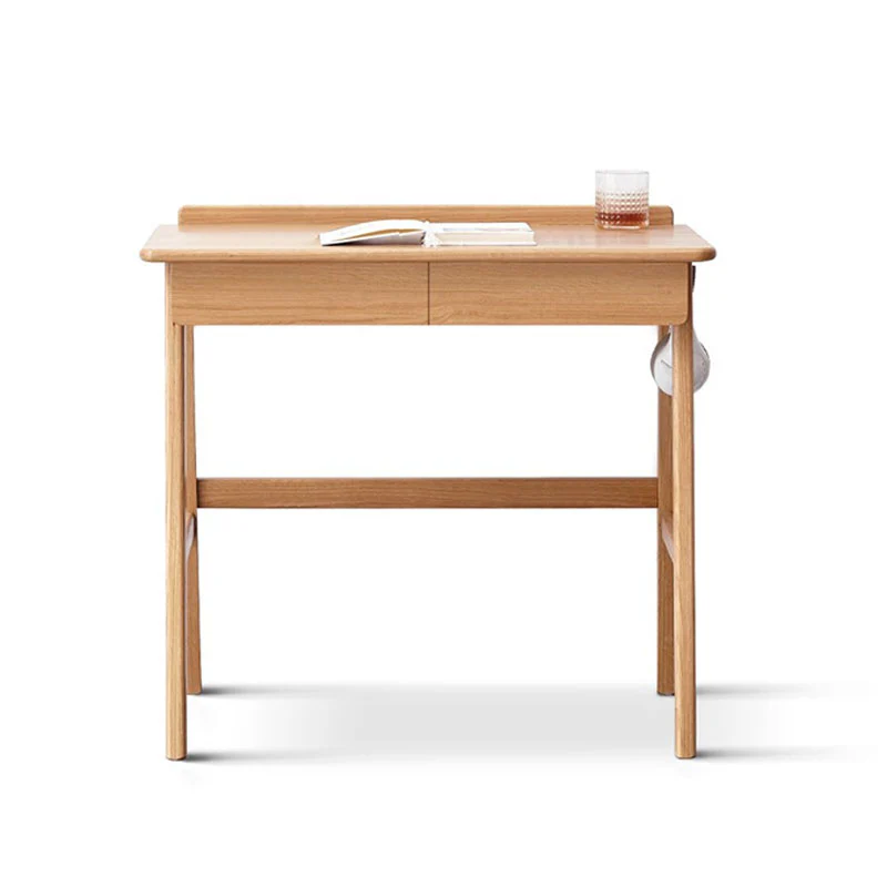 Cedric Office Desk, Oak Wood - Image 4