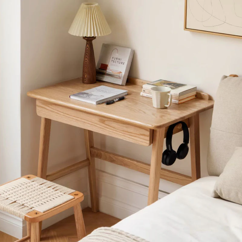 Cedric Office Desk, Oak Wood - Image 5