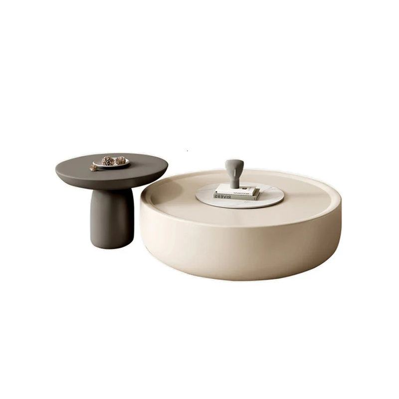 Cenhelm Nesting Coffee Table Set, Cream And Black - Image 6