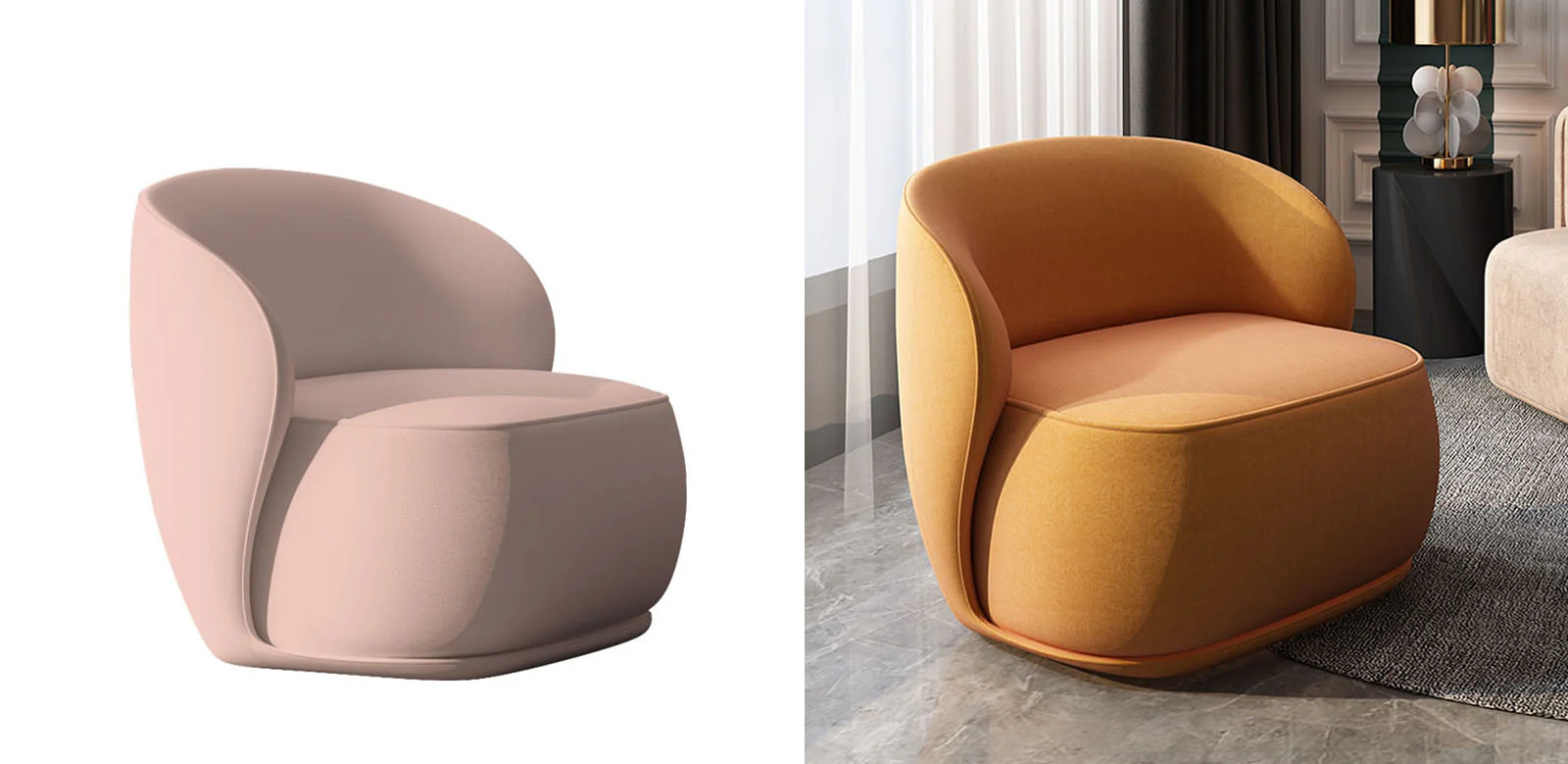 Charlene Stylish Accent Chair, Velvet - Image 13
