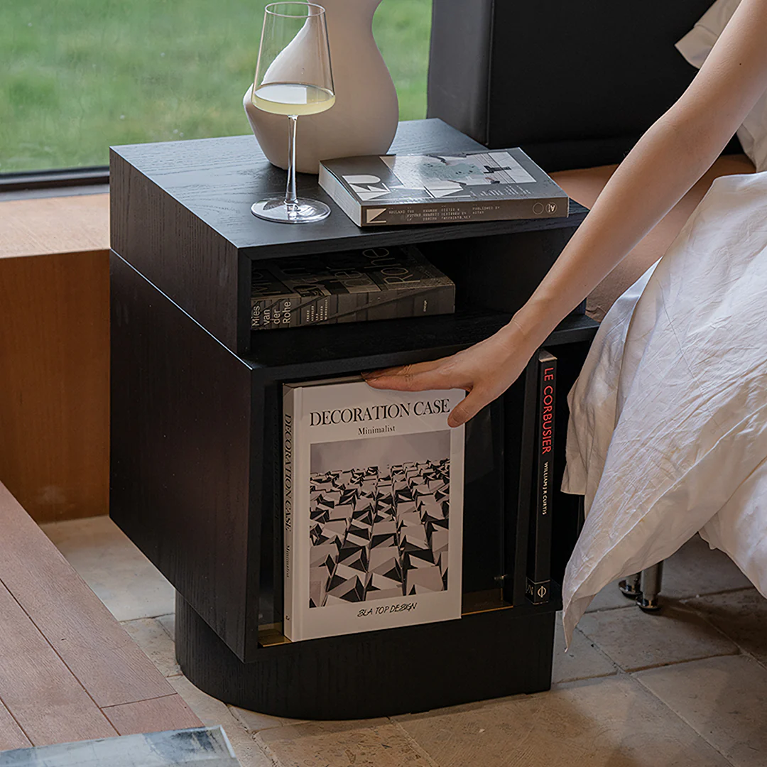 Chatterjee Bedside Table With Book Holder - Image 3
