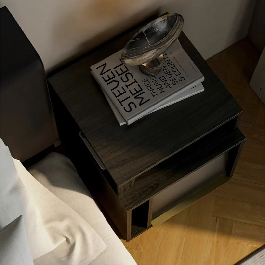 Chatterjee Bedside Table With Book Holder - Image 7