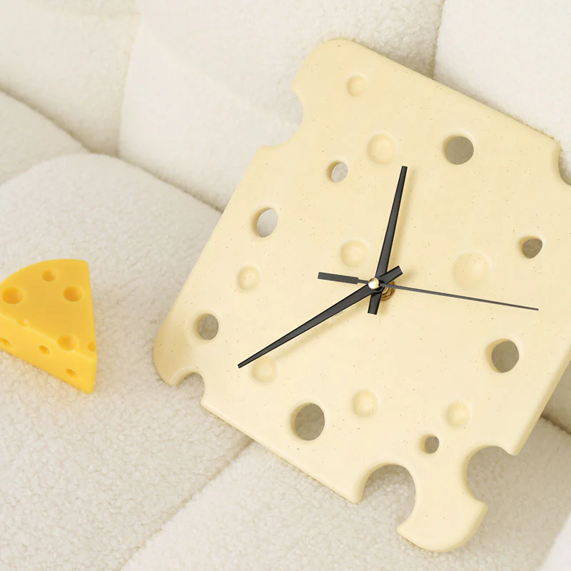 Cheese Style Clock, Square - Image 3