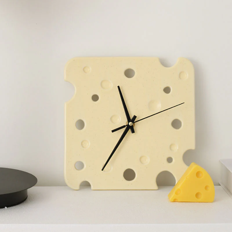 Cheese Style Clock, Square - Image 4