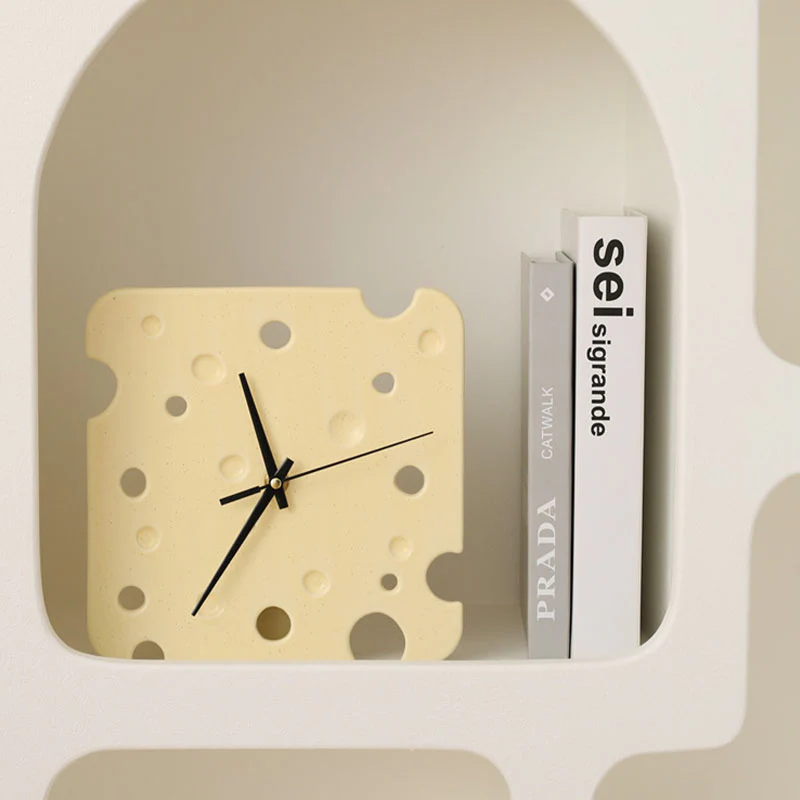 Cheese Style Clock, Square - Image 5
