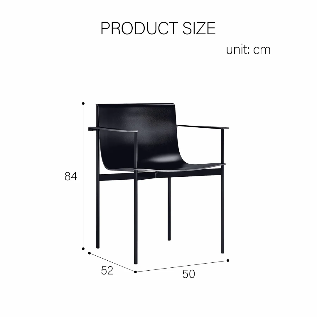 Choi Dining Chair With Armrest, Leather - Image 11