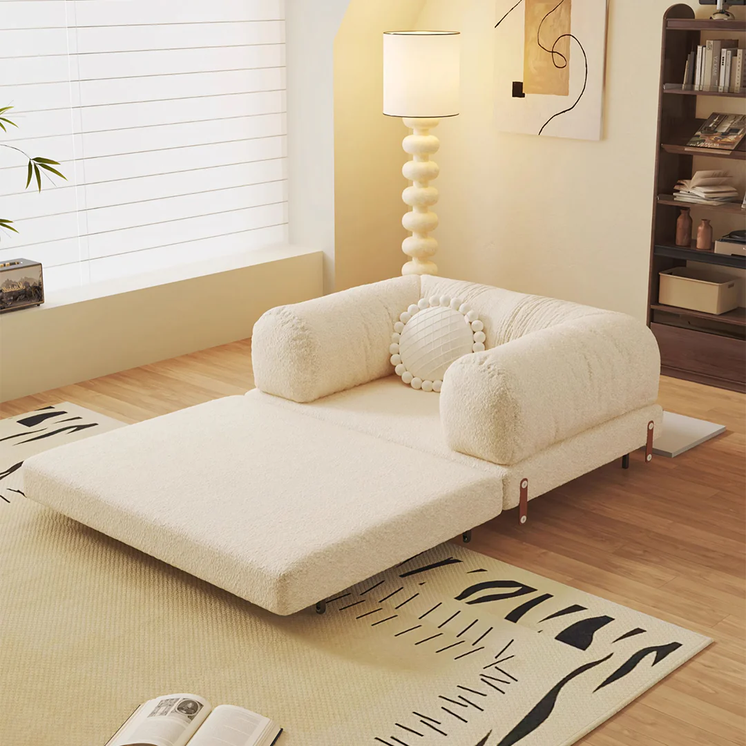 Choudhury Two Seater Sofa Bed, Backrest Washable, Corduroy - Image 10