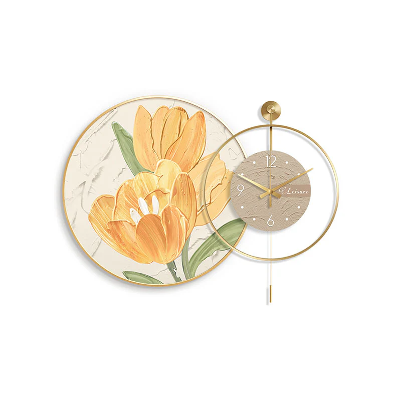 Cici Creative Decorative Tulip Clock - Image 5