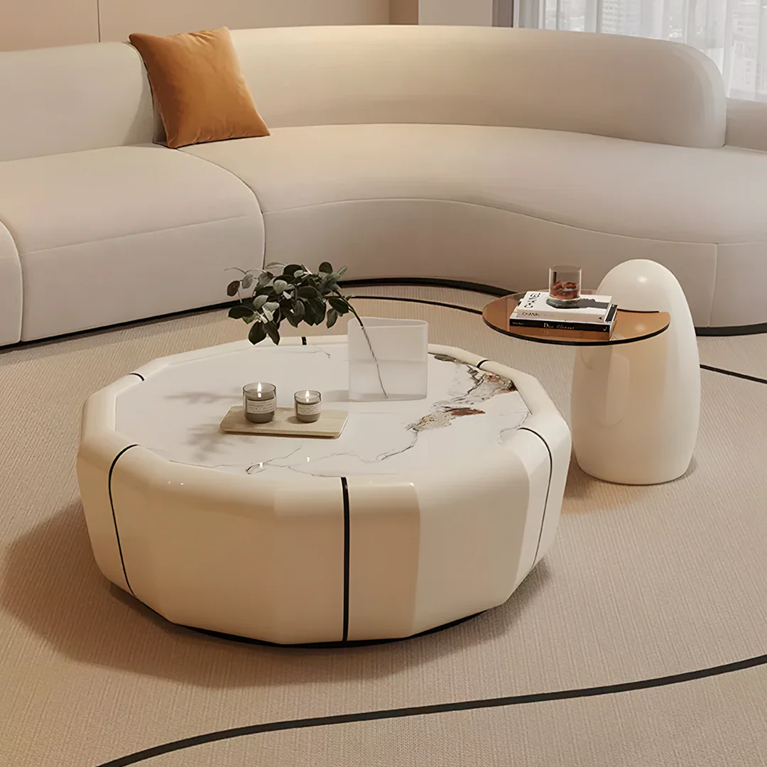 Clara Round Coffee Table Set - Image 2