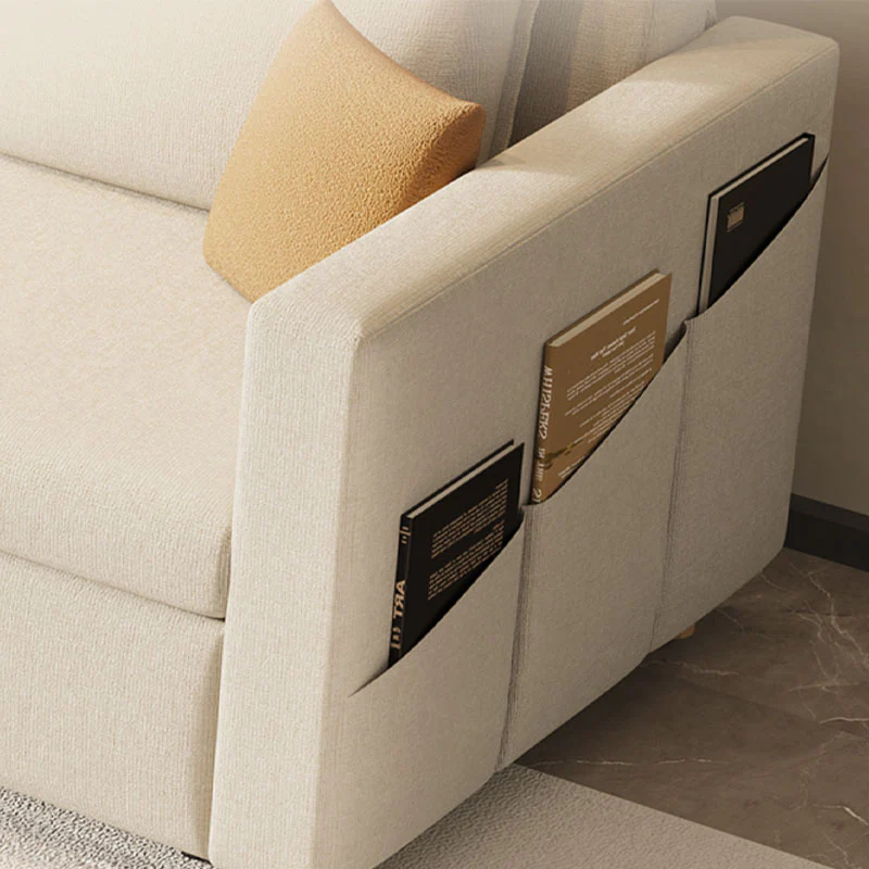 Colbert Two Seater Sofa Bed, Linen - Image 5