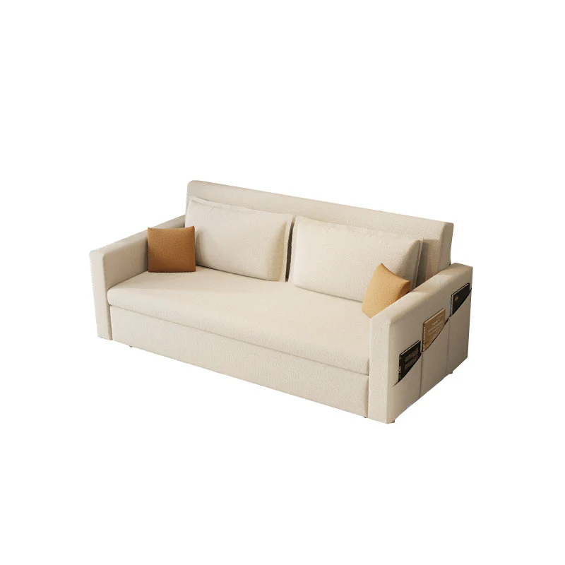 Colbert Two Seater Sofa Bed, Linen - Image 6