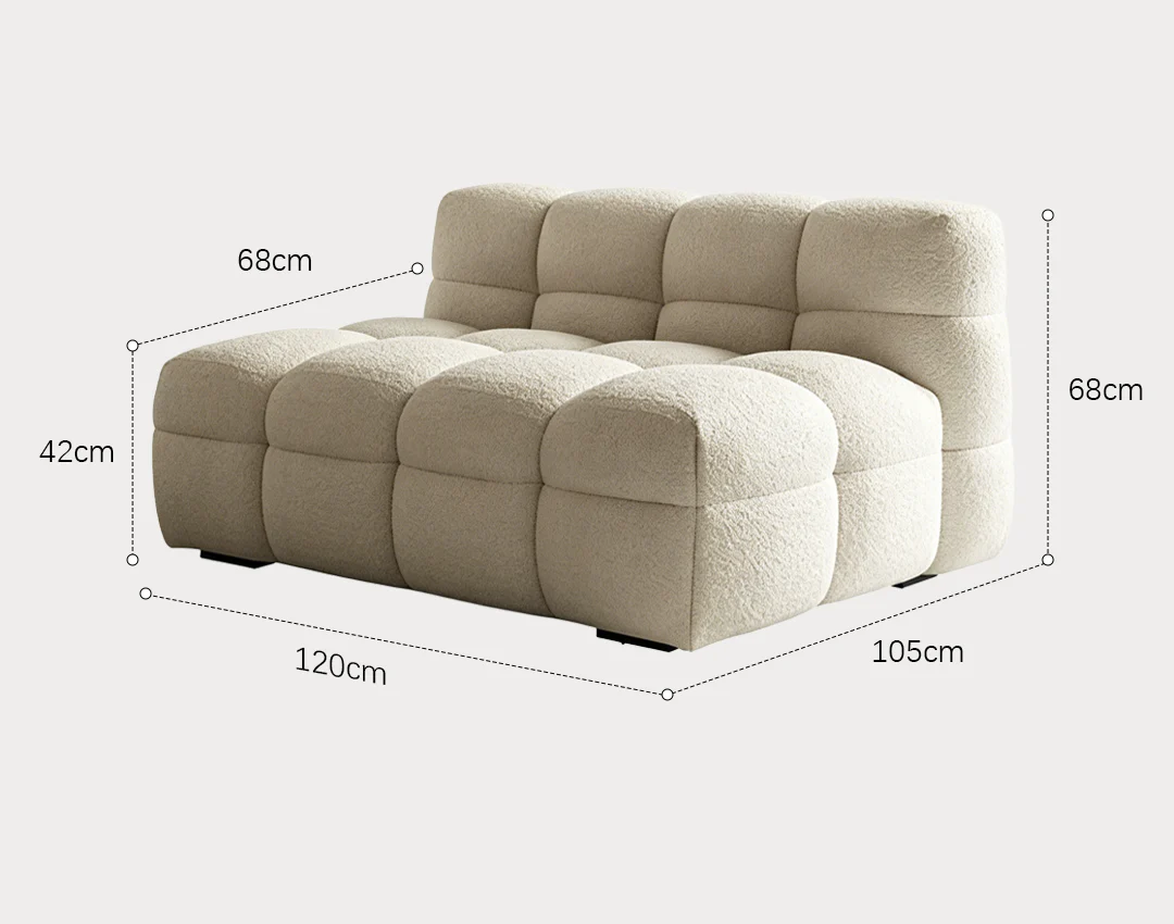 Cora Single Seater, Two Seater Sofa, Lazy Sofa, Boucle - Image 10